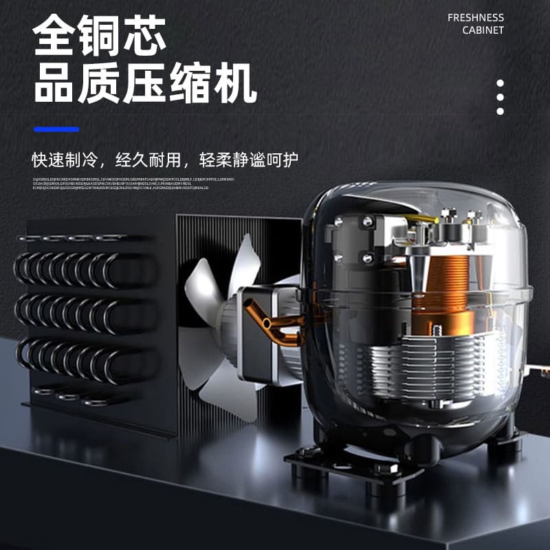Stainless Steel Preservation Workbench Refrigerated Freezer Dual Temperature Freezer Flat Freezer Milk Tea Shop Food Preservation Workbench 3