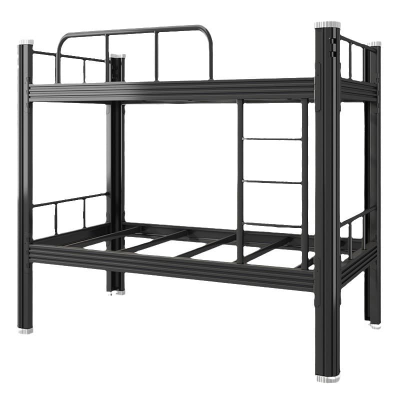 Steel upper and lower bed school dormitory apartment double-story profile bed construction site workers high and low iron rack bed upper and lower bunk bed 5