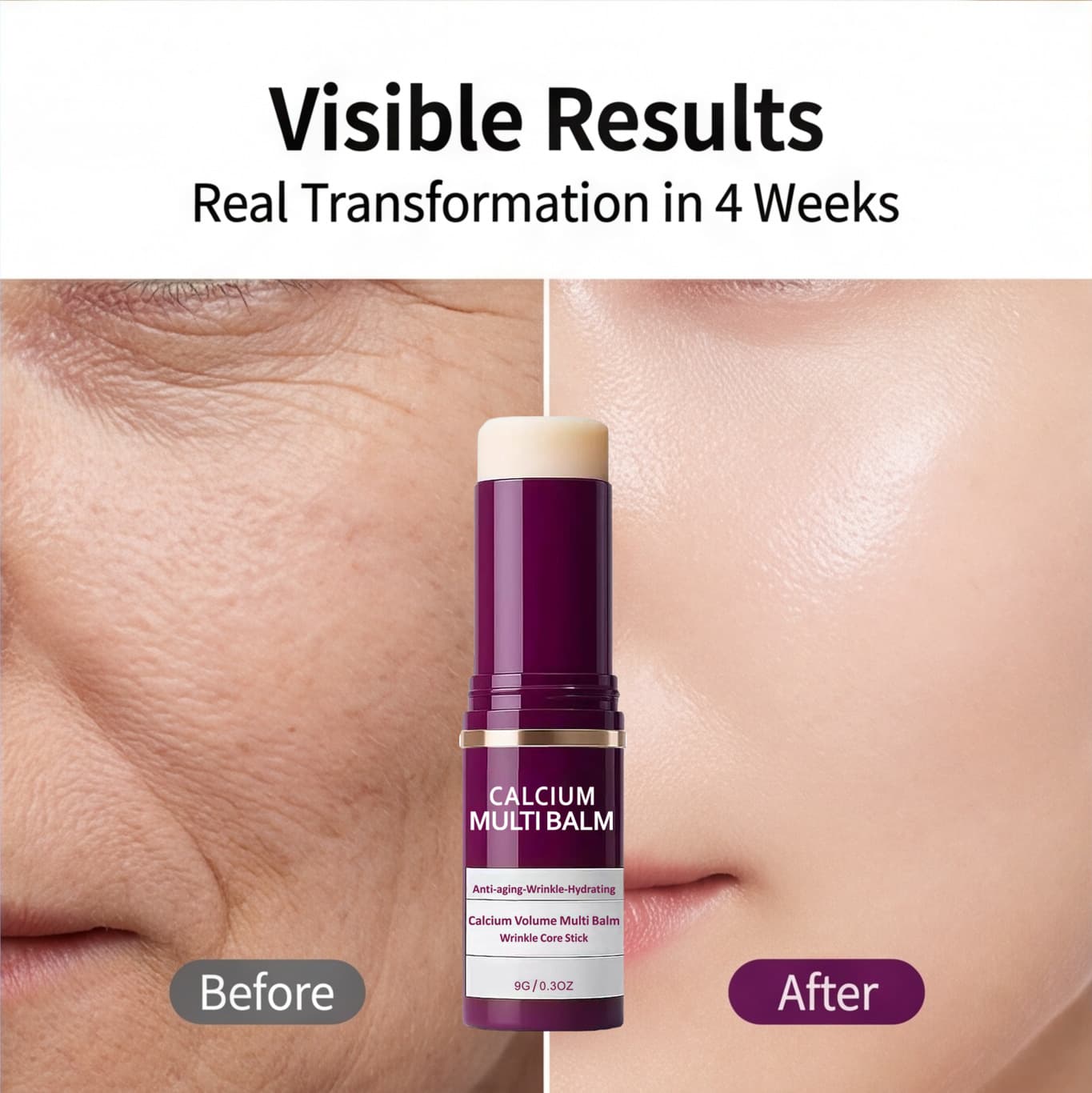 Cross-border hot product Calcium Multi Balm Calcium Cream Essence Stick Facial Collagen Moisturizing Stick 4