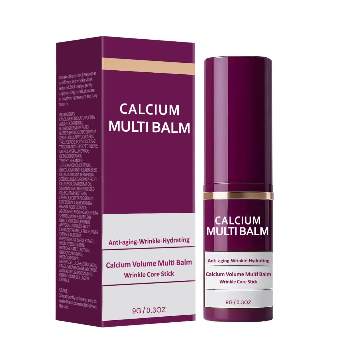 Cross-border hot product Calcium Multi Balm Calcium Cream Essence Stick Facial Collagen Moisturizing Stick 5