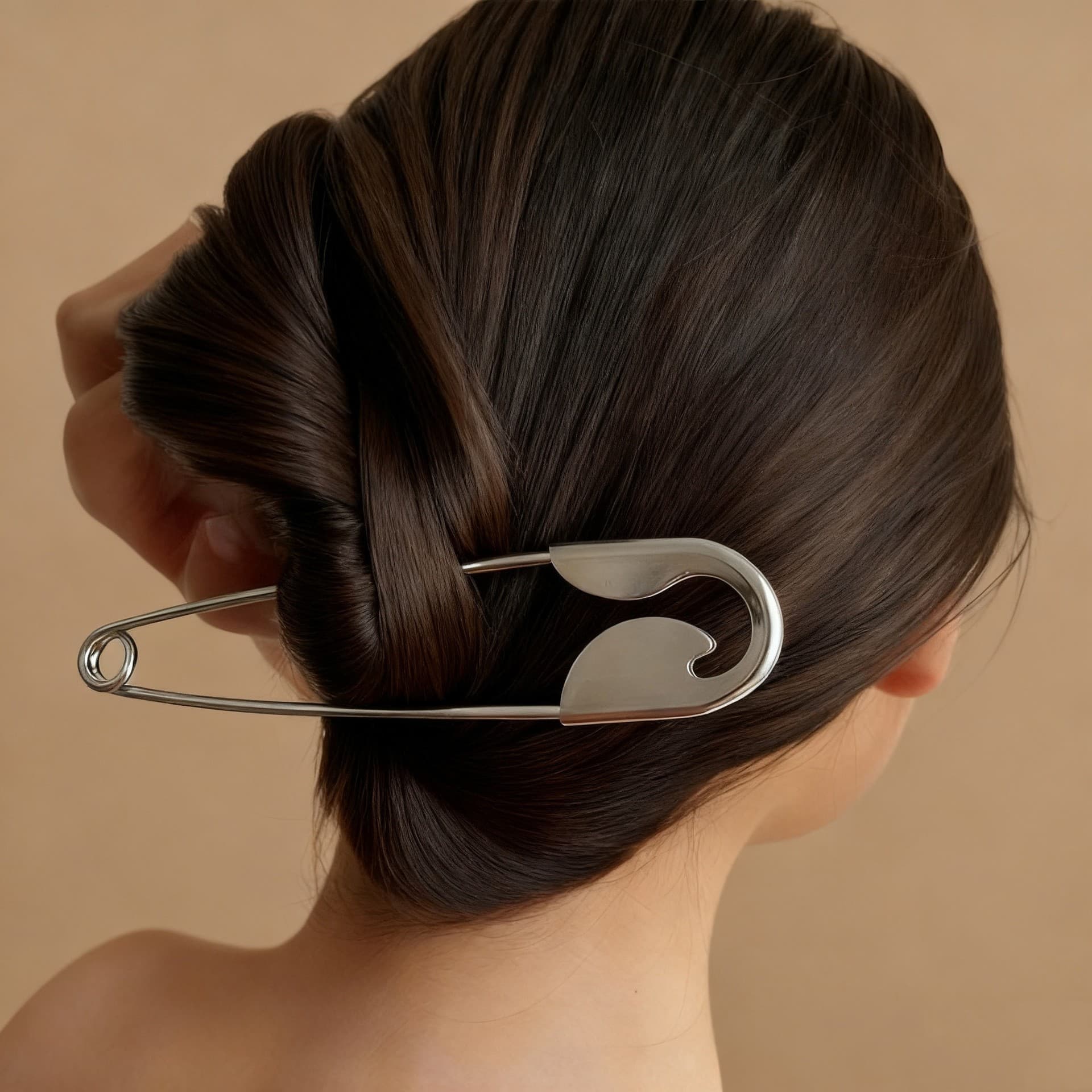 Creative big pin, hairgrip, sophisticated hair accessory, European style, simple and elegant design, high-quality style 2