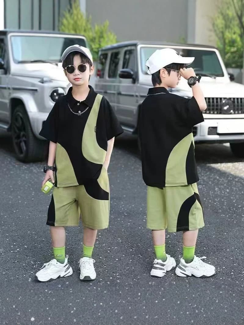 (Wholesale), summer clothing, children's short sleeve T-shirt for boys, set, children's clothing
