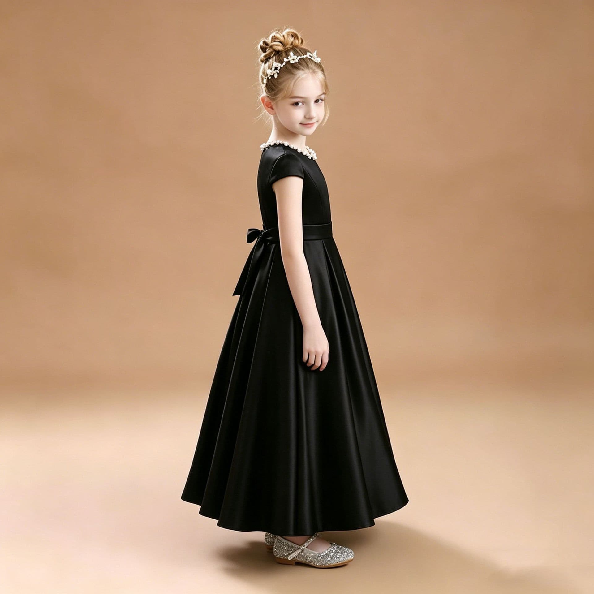 Black white piano, children's dress, suit 3