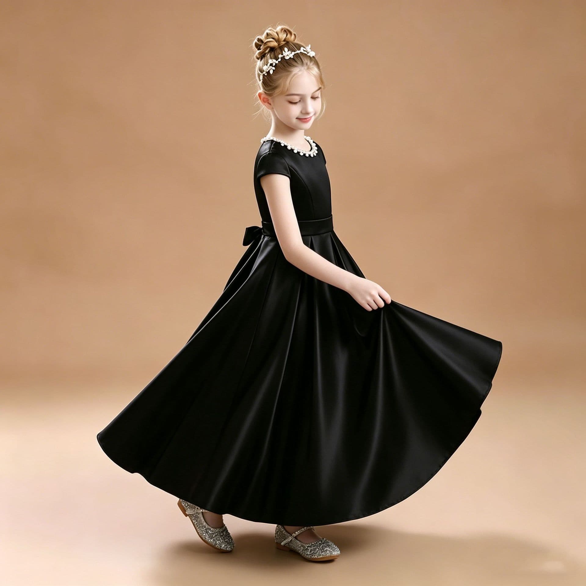 Black white piano, children's dress, suit 4