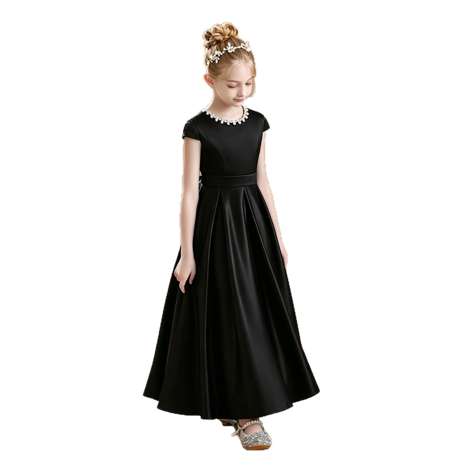 Black white piano, children's dress, suit 5