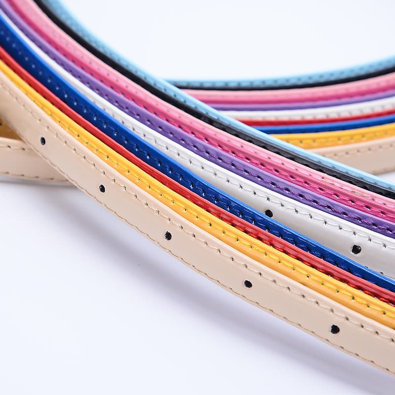Explosion ladies thin belt, Japanese character buckle PU belt lady thin belt with skirt decoration factory spot 3