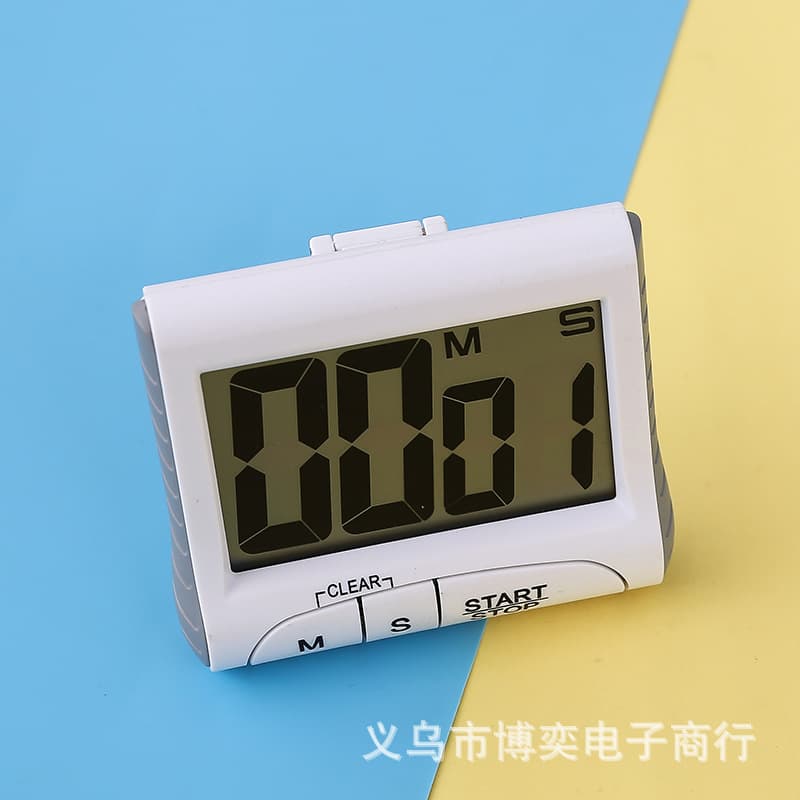 Electronic stopwatch timer timer kitchen cooking belt bracket magnet 99 minutes 59 seconds reminder 4