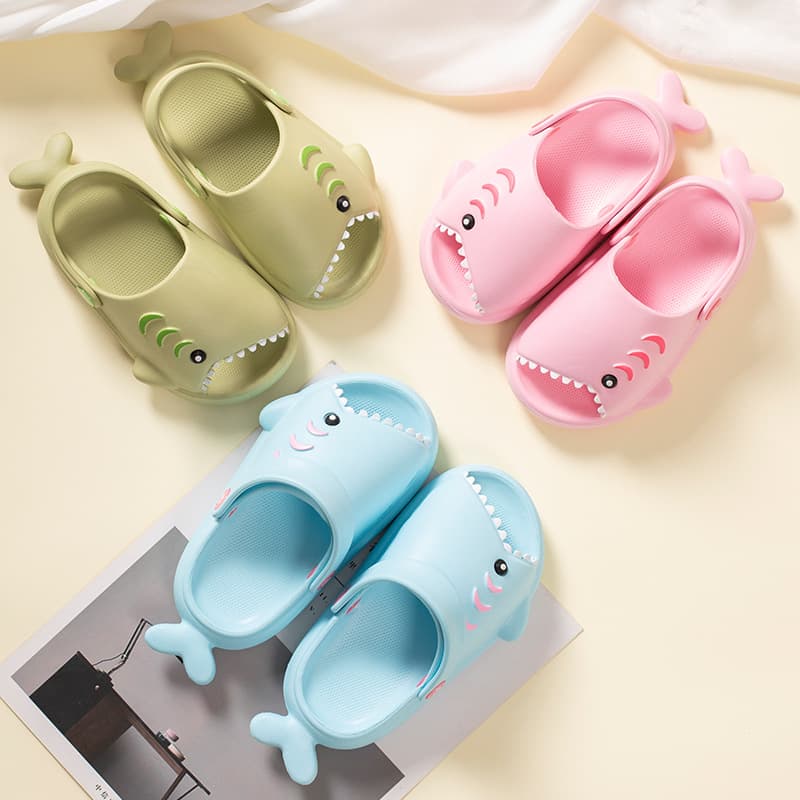 Children's non-slip cartoon slippers for men and women, shark, 2022 4