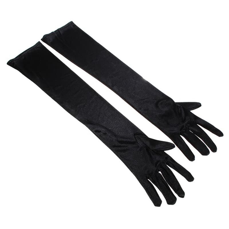 (Cross-border trading), gloves for bride, long wedding dress, sexy accessory, black sleeves 5