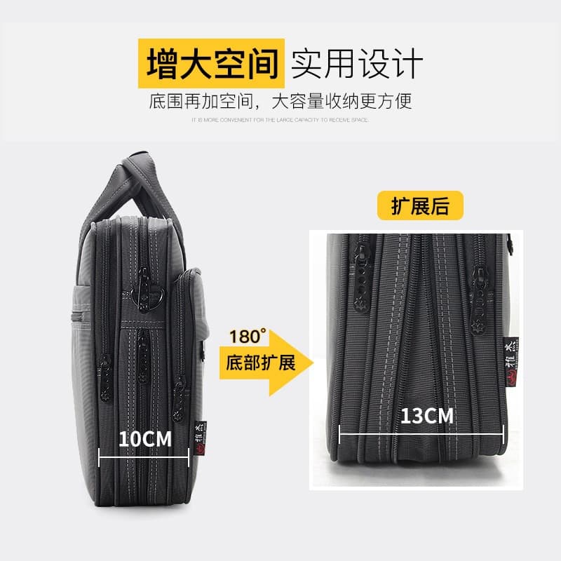 One-shoulder bag for documents, oxford cloth 3