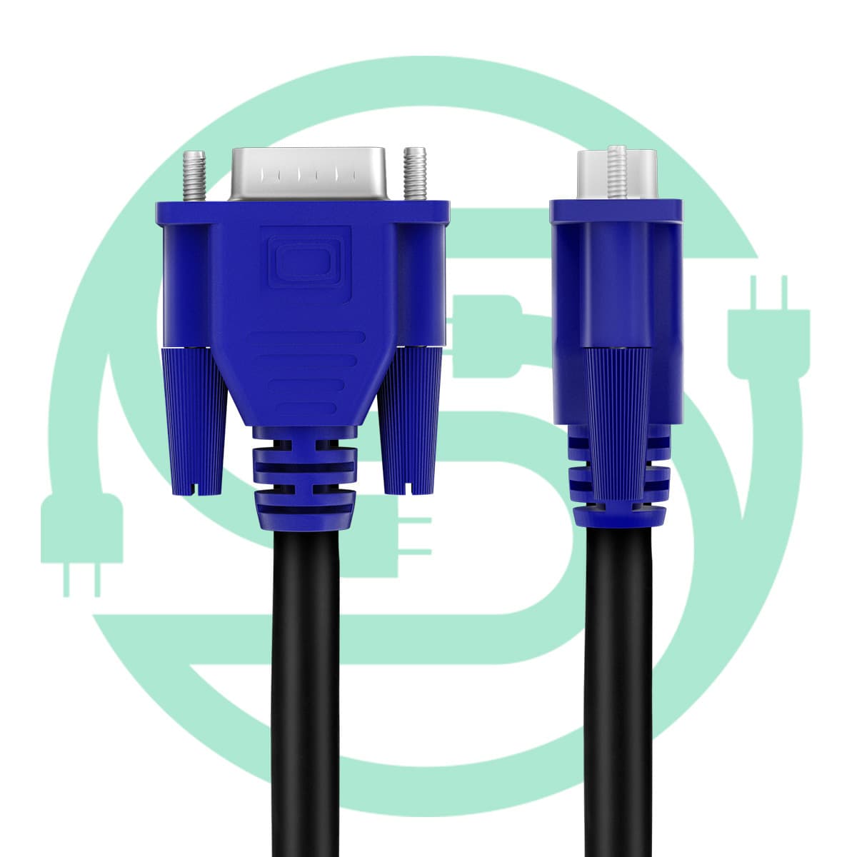 3-meter VGA video cable male to male 15-pin computer monitor projector cable double magnetic ring shielding 2