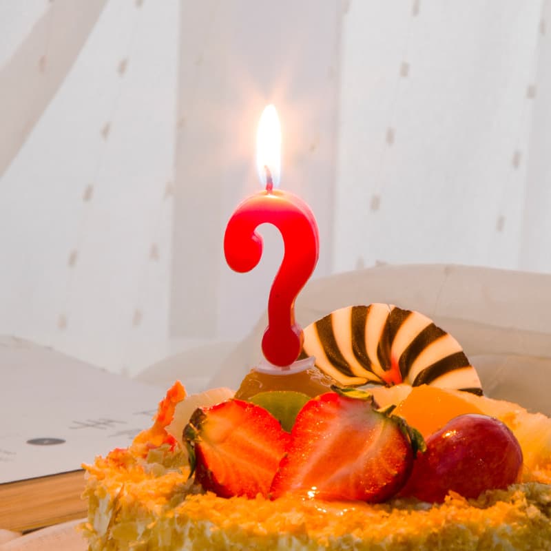 Digital candle birthday party romantic creative question mark birthday candle exit lazhu cake candle 5