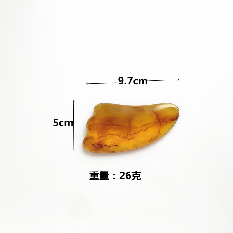 Beauty and Health Products imitation Niu Corporal Natural Resin Powder Crystal Scraping Board Massage Scraping Scraping Tablets 4