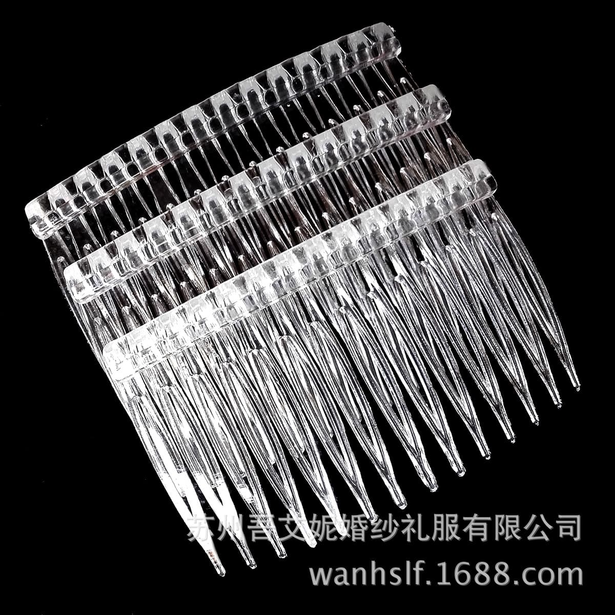 Plastic crooked hair accessory, white brush, DIY, simple and elegant design 2