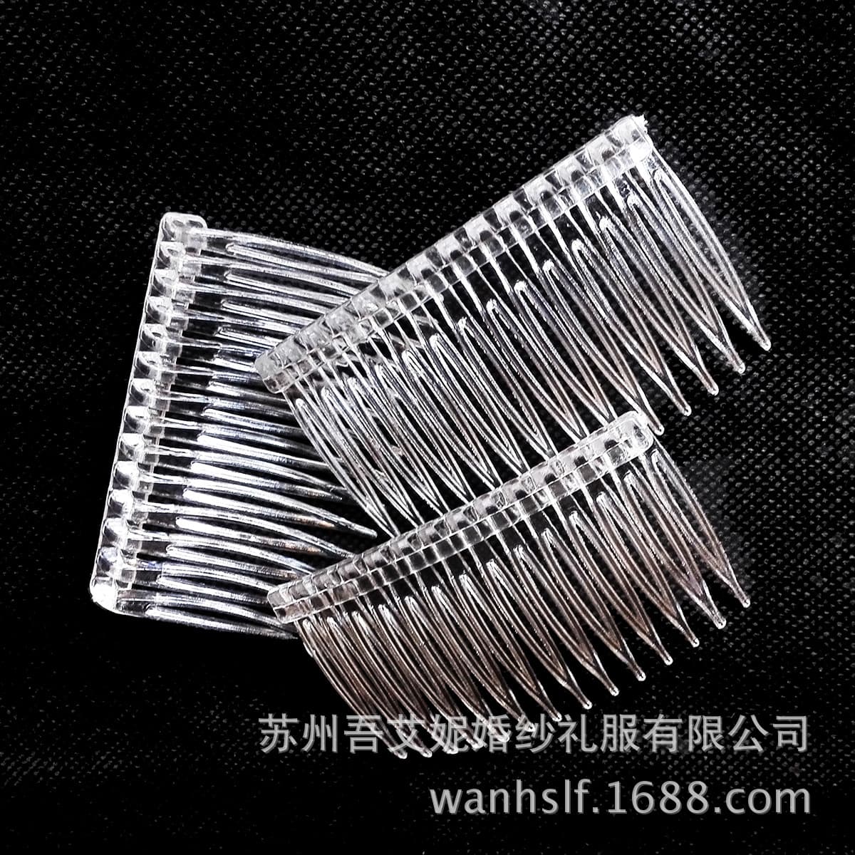 Plastic crooked hair accessory, white brush, DIY, simple and elegant design 3