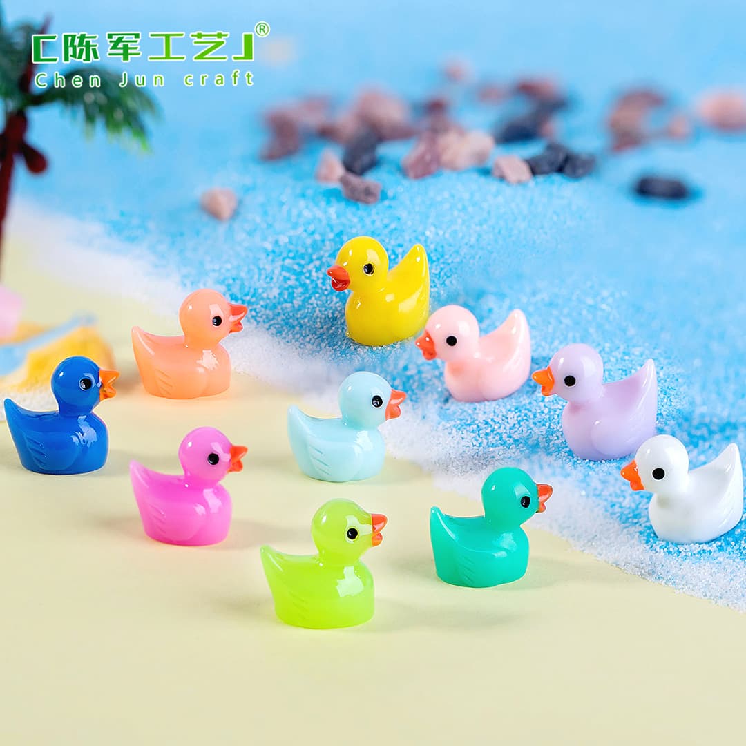 B.Duck, pendant, micro landscape, minifigures, creative decorations with accessories, accessory, resin decor, duck 2