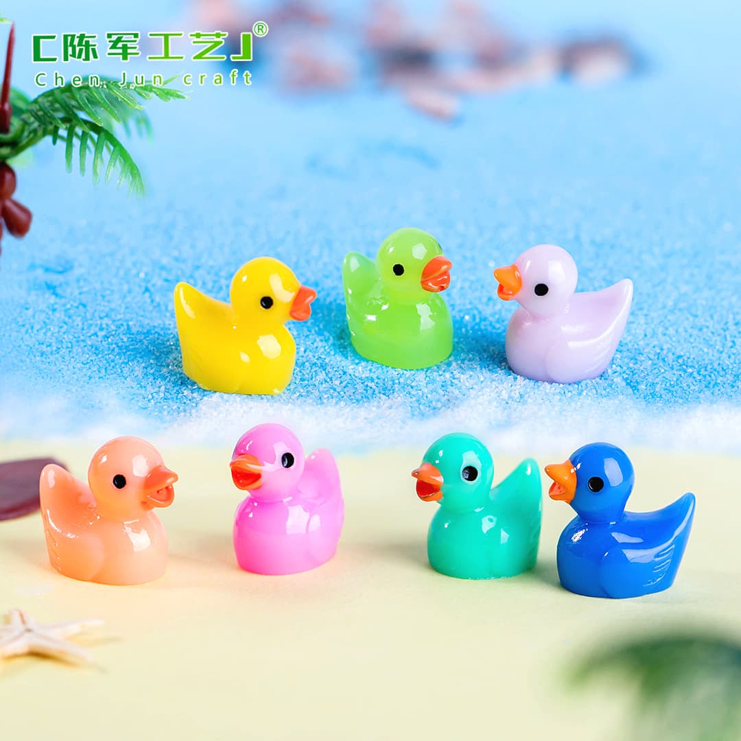 B.Duck, pendant, micro landscape, minifigures, creative decorations with accessories, accessory, resin decor, duck 3