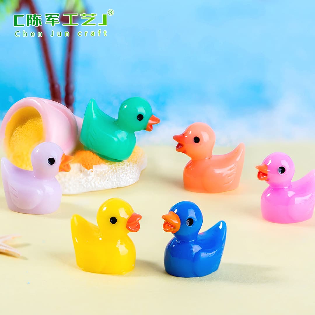 B.Duck, pendant, micro landscape, minifigures, creative decorations with accessories, accessory, resin decor, duck 4
