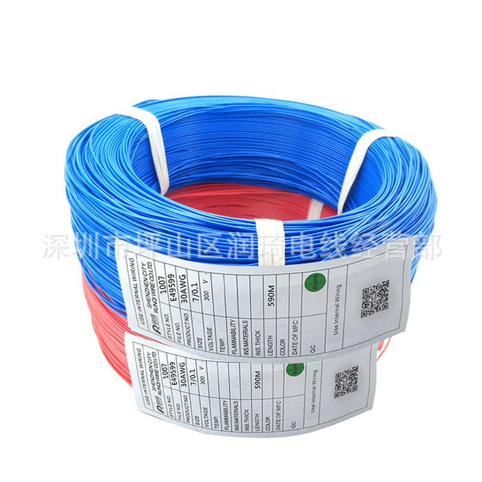 Electronic wire manufacturers direct sales 1007 electronic line 30# to 18# UL US standard electric wire environmentally friendly tin plated copper wire 4
