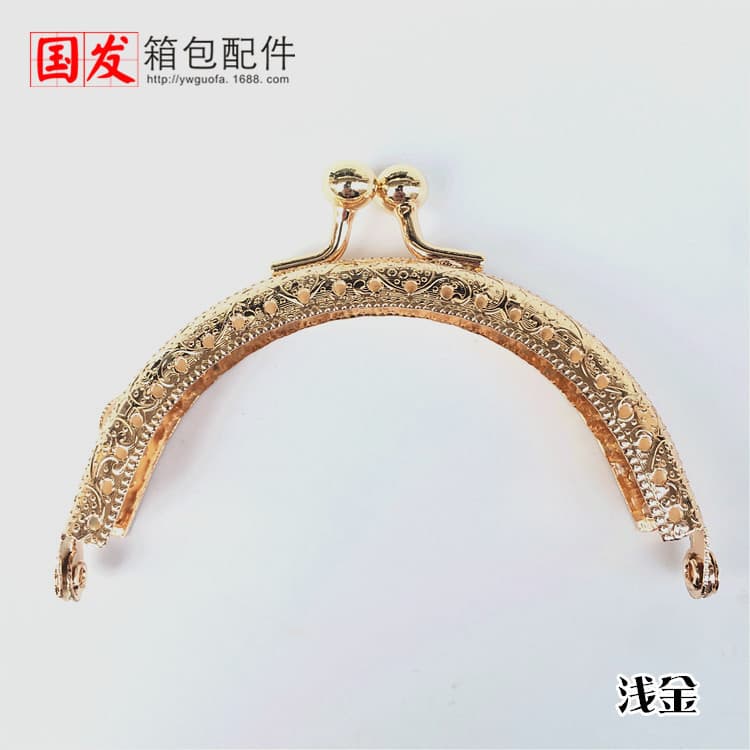 Special offer, single ear 8.5CM semicircle embossing machine with gold opening, coin purse opening, handbag hinge 2