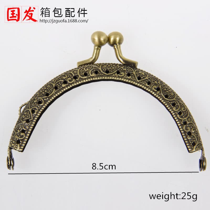 Special offer, single ear 8.5CM semicircle embossing machine with gold opening, coin purse opening, handbag hinge 4