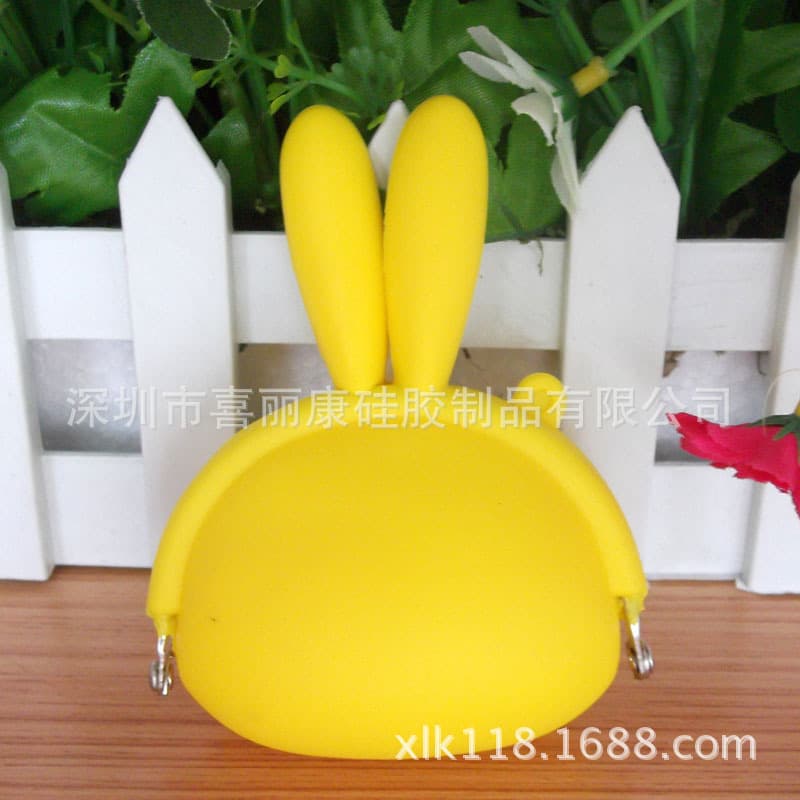 Silicone coin purse wholesale, rabbit ear bag, animal wallet 3