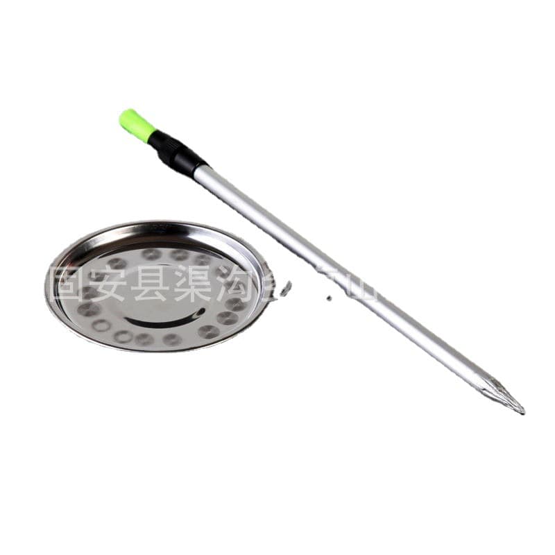 Pull bait plate white steel pull bait plate fishing gear accessories fishing supplies with magnetic pull bait bales with bracket pull bait plate 5