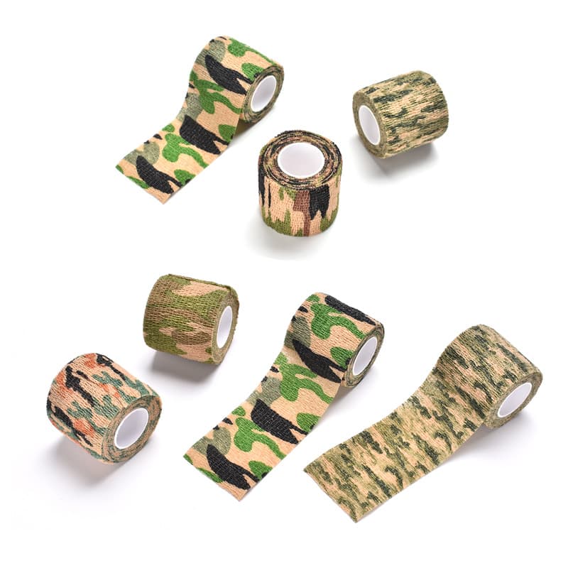 Self-adhesive stretchable camouflage hair band non-woven cloth, sticker, leaves no glue 5