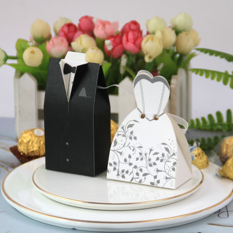 European -style new western dress wedding wedding candy box wedding candy box bridegroom bride wedding sugar box group gift box 2