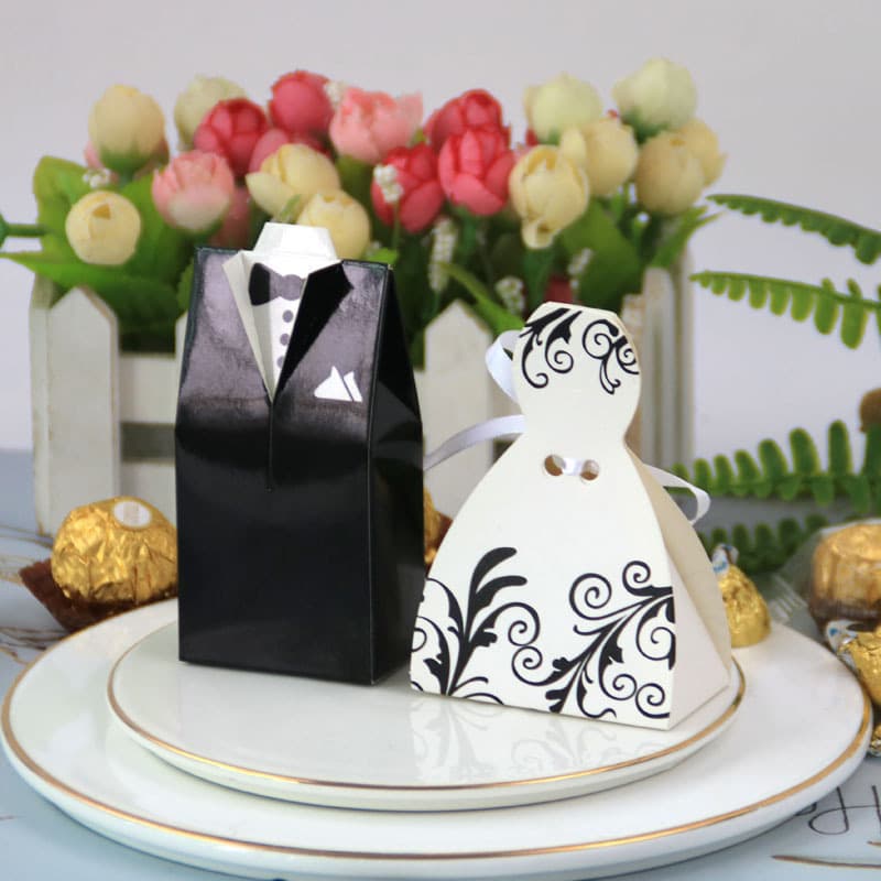 European -style new western dress wedding wedding candy box wedding candy box bridegroom bride wedding sugar box group gift box 5