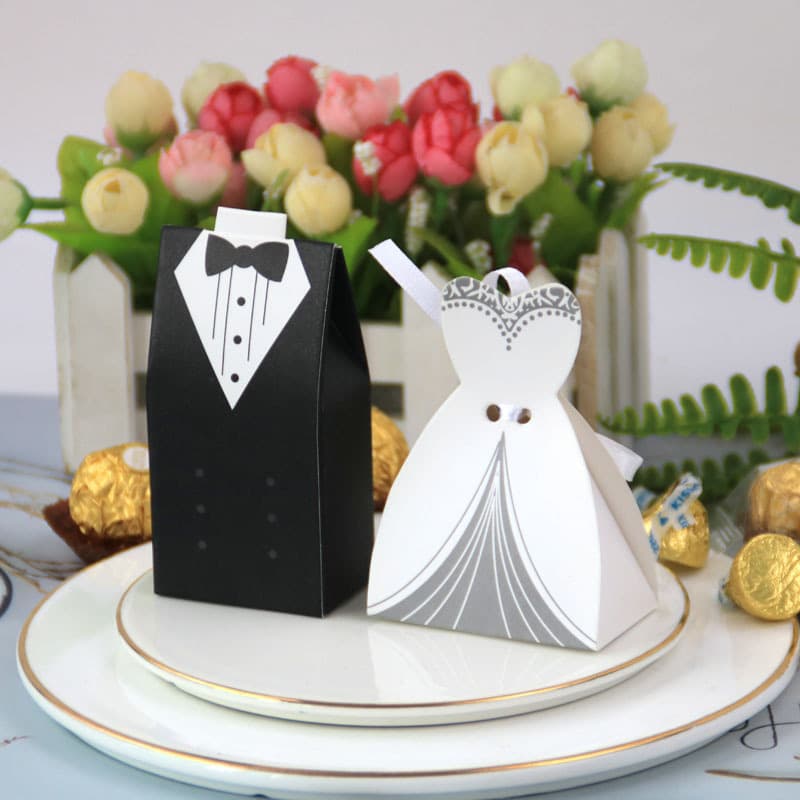European -style new western dress wedding wedding candy box wedding candy box bridegroom bride wedding sugar box group gift box 1