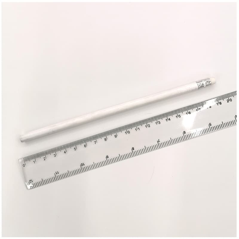White paint, pencil, red blue eraser writing for students 5