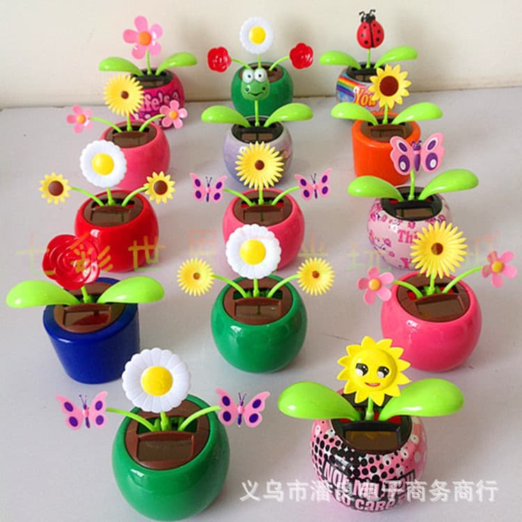 (Cross-border trading), (Wholesale), apple, creative smart induction decorations solar-powered, sunflower 1