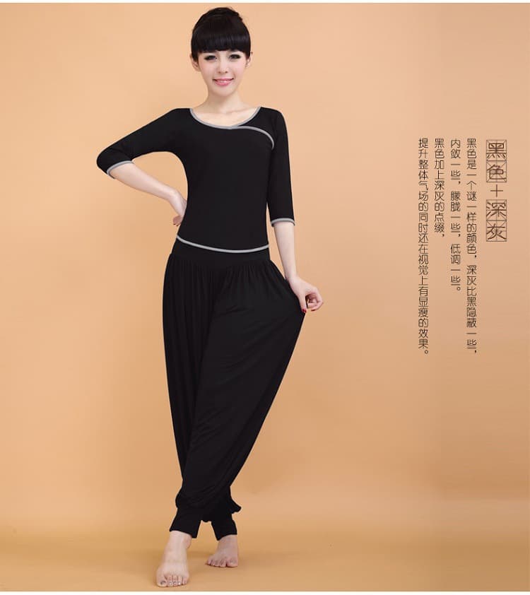 Summer yoga clothing, set, flashlight, trousers for gym, oversize 4