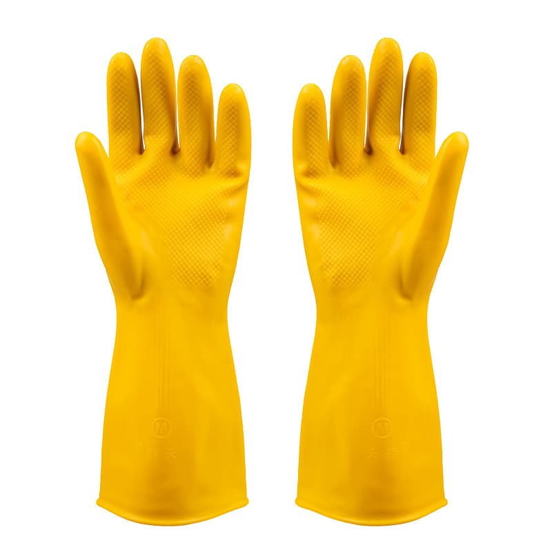 Latex Acid-Base Rubber Work Gloves 5