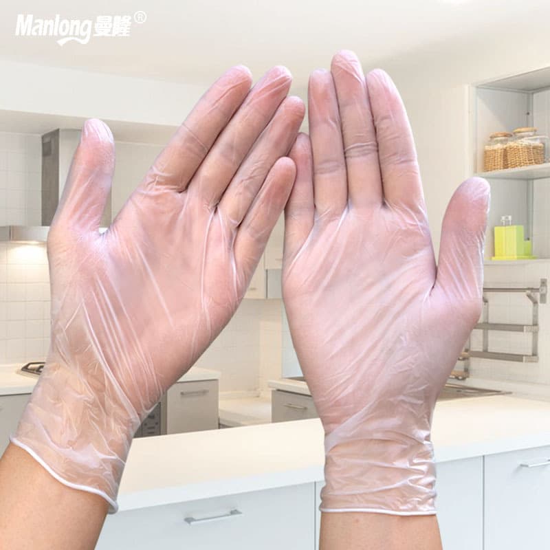 Disposable PVC Gloves - Clear Cosmetic Tattoo 2