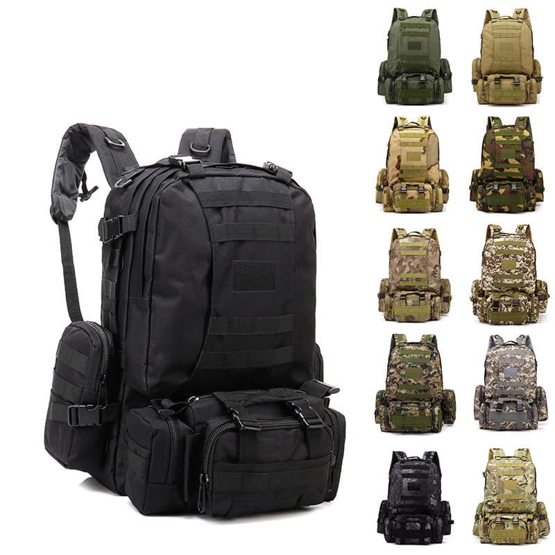 Camouflage tactics capacious sports backpack for hiking for gym, worn on the shoulder, custom-made