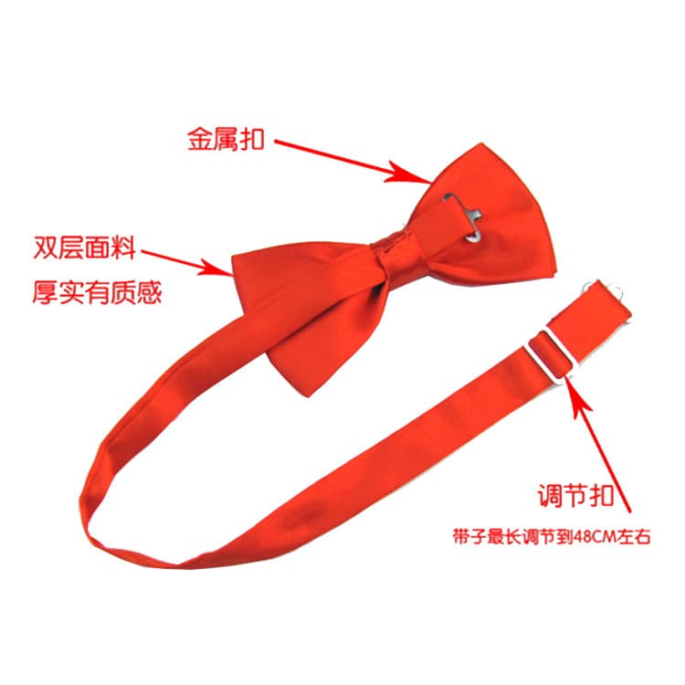 Solid color bow tie for hotel, Korean style, 35 colors 4
