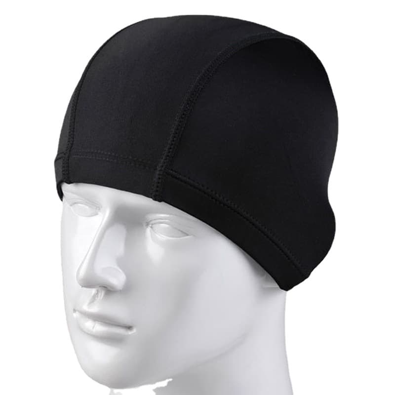 Set for swimming, elastic black swimming cap for adults, 3 pieces 4