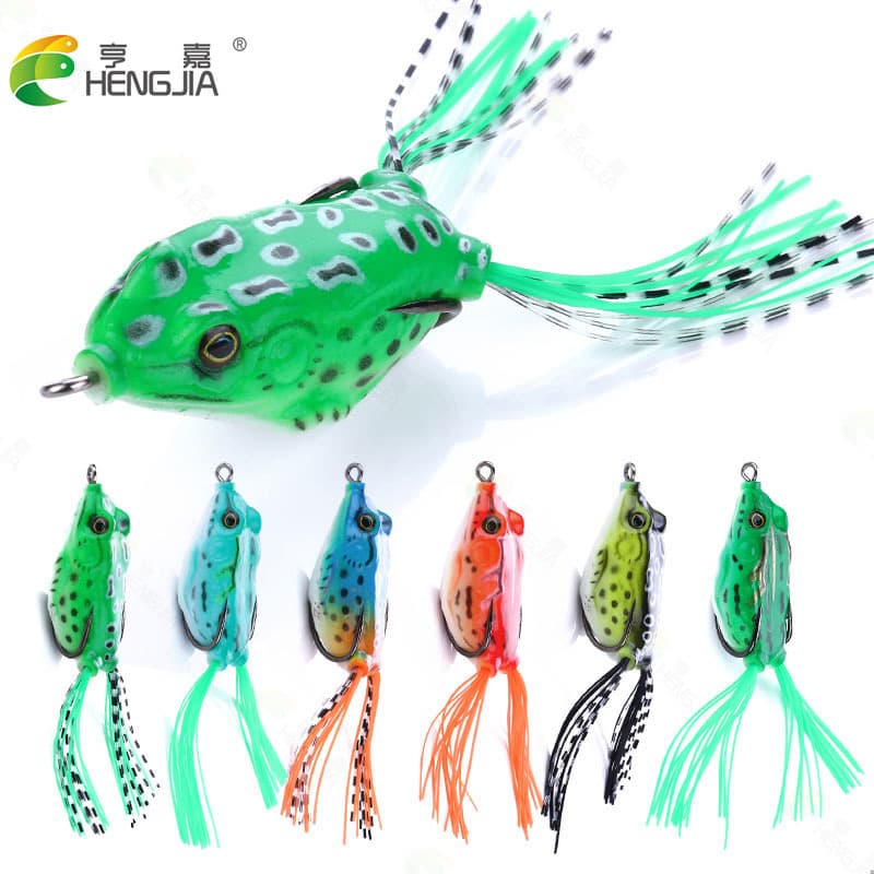 Thunder frog fake bait Hengjia cross -border supply soft bait Thunder frog 12.5g black fish sea bass fishing road Asian bait fishing gear wholesale