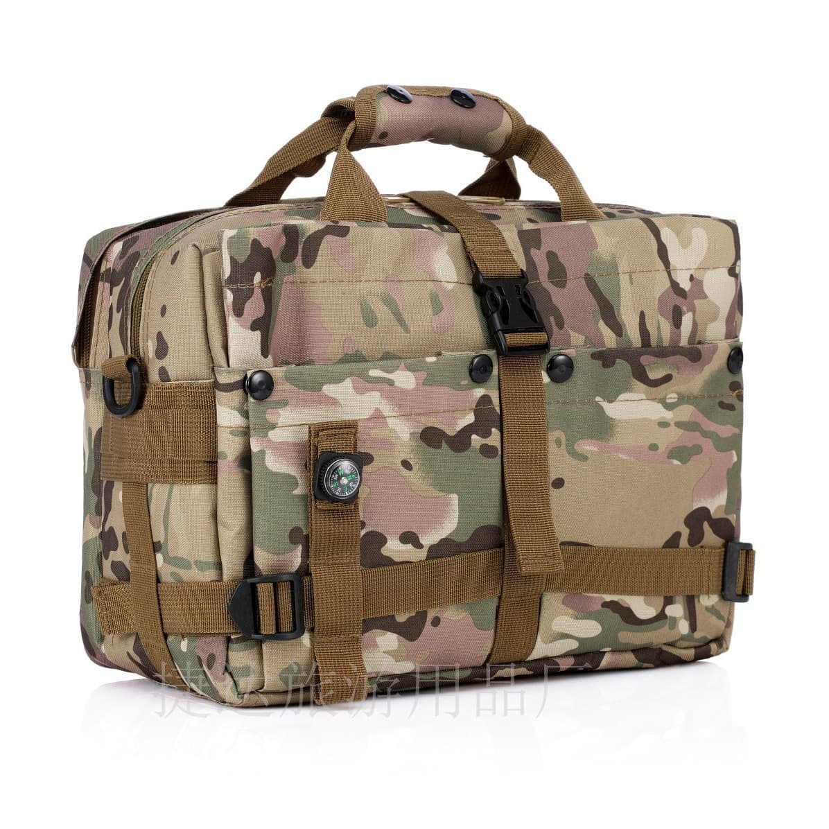 Laptop, handheld camouflage tactics bag strap one shoulder 2