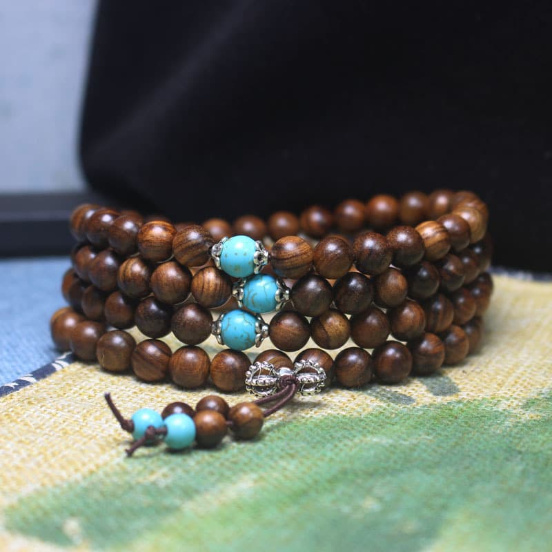 (Wholesale), rosary with round beads, bracelet for men and women, 108 beads, women's style 2