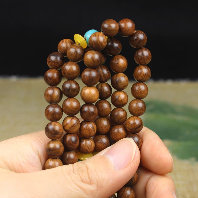 (Wholesale), rosary with round beads, bracelet for men and women, 108 beads, women's style 4