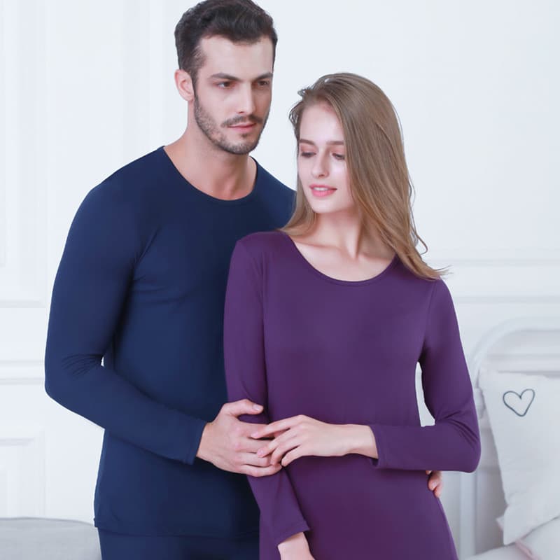 Men's demi-season thin thermal underwear, keep warm set with a round collar, winter sweater, plus size, for beloved 3