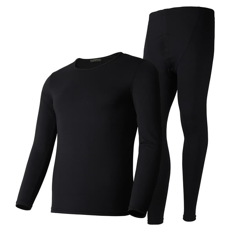 Men's demi-season thin thermal underwear, keep warm set with a round collar, winter sweater, plus size, for beloved 5