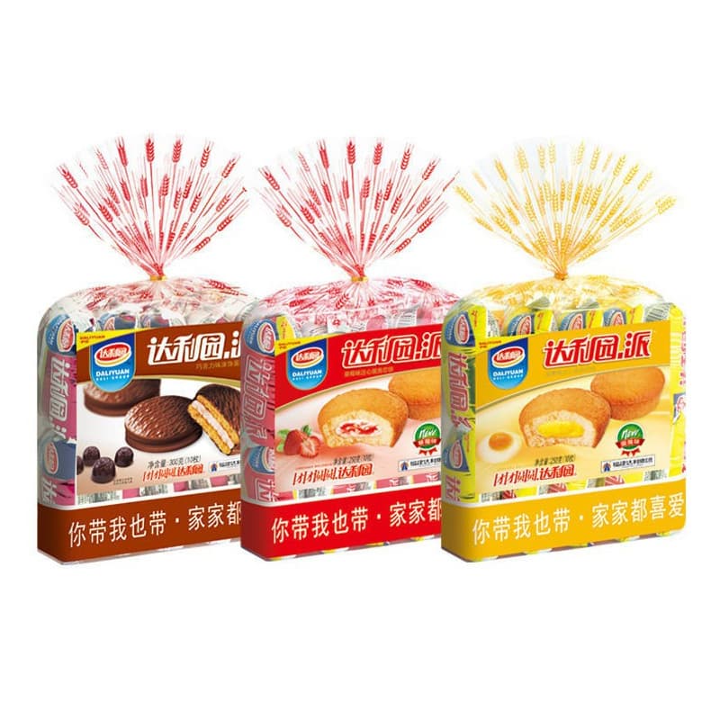 Daliyuan egg yolk pie 230g and strawberry flavor pastry snacks breakfast snacks group purchase wholesale 5