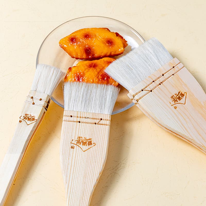 Wool brush baking furniture household wooden handle barbecue brush soft oil brush baking tool barbecue brush oil brush 3