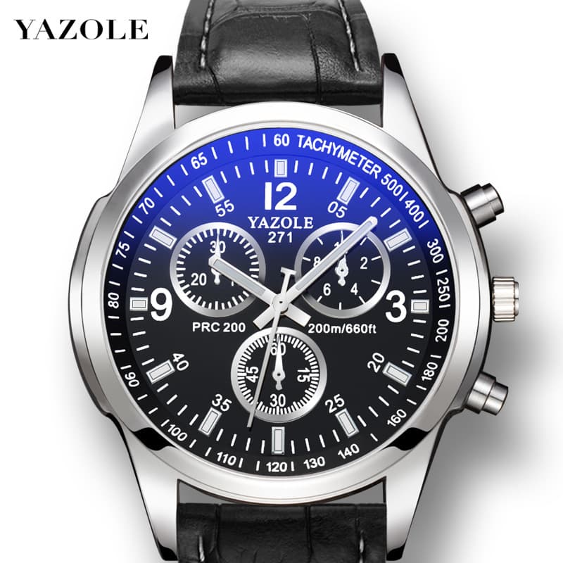 (Cross-border trading), waterproof men's watch for students, quartz belt 5
