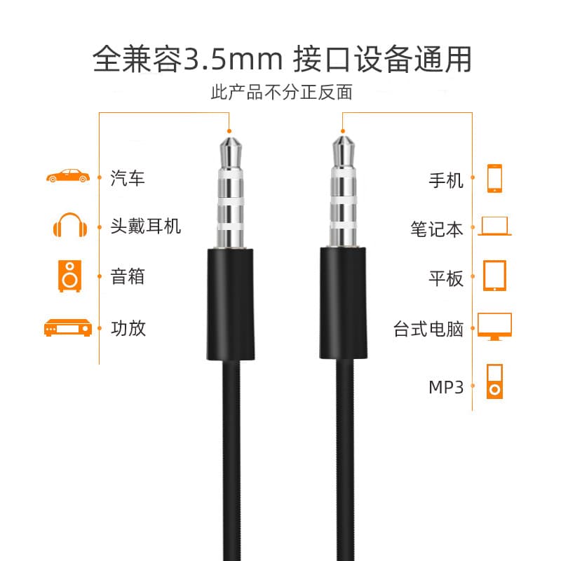 3.5mm Public Sound Audi Audio 3.5AUX 4 Synthetic Cable Vehicle Vehicle AUX AUX Recording Circuit 2