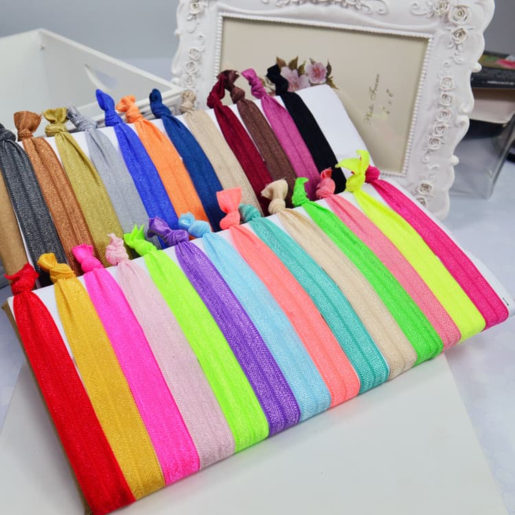 [2元店 韩版发饰 继承者们 打结皮筋发圈 发圈糖果色发绳 hair tie] 1
